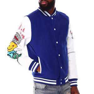 Wholesale Price Fully Customized Product Custom Logo Letterman <b>Jackets</b> <b>Patch</b> Work Design Letterman <b>Jackets</b> - Product Image 4