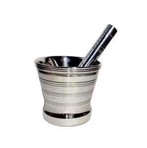 Stainless Steel Mortar Pestle Spice & Herb Crusher with Non-Slip Base Hand Operated Eco-Friendly Kitchen Tool-Dishwasher Safe - Product Image 2