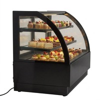 Vitrine réfrigérée de comptoir, réfrigérateur sous comptoir pour boissons, petit réfrigérateur en verre pour pâtisseries et gâteaux, armoire de stockage réfrigérée