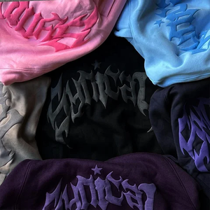 เสื้อฮู้ดพิมพ์ลายพัฟ3D 420แกรมสำหรับผู้ชายเสื้อครอปพิมพ์ลายพัฟเฮฟวี่เวทออกแบบโลโก้ได้ตามต้องการ - Product Image 5