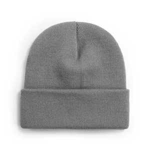 Custom Beanie Your Own Jacquard Logo 100% Acrylic Beanie Hat Cap High Quality Lined Cuffed winter Warm Waffle beanie hat caps - Product Image 1
