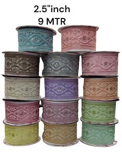 Garniture en dentelle brodée florale de luxe sur mesure pour vêtements de mariée et de couture. Idéal pour les garnitures de vêtements, bordures de saree, vêtements de mariée - Product Image 6