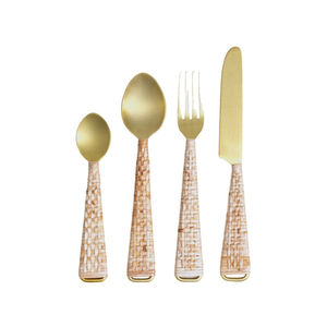 หรูหราขายส่งเงิน/ทองวินเทจมีดช้อนส้อมคุณภาพสูงร้านอาหารงานแต่งงานโรงแรม Flatware ชุดช้อนส้อมสแตนเลส - Product Image 6