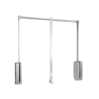 Emuca Porte-vêtements pliable à largeur réglable 830-1150 mm Acier chromé et plastique 7030211 Espagne