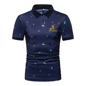 Nueva llegada de los hombres para la camiseta del Polo de calidad superior de secado rápido transpirable tejido de punto Casual manga corta de talla grande diseño - Product Image 2