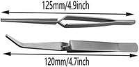 Pince à épiler à verrouillage croisé à action inverse pour manucure sourcils cils bijoutier et horloger outils pince pliée avec logo par KKZ