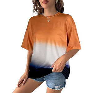 เสื้อยืดมัดย้อมสำหรับผู้ชายและผู้หญิงเสื้อมัดย้อมใช้ได้ทั้งชายและหญิงเสื้อยืดผ้าฝ้าย100% นิ่มสไตล์ฤดูร้อนกำหนดโลโก้ใหม่ - Product Image 2