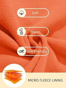 Hoodies for Men Heavyweight Fleece Sweatshirt - Full Warm <b>Sherpa</b> <b>Lined</b> Pullover Sweatshirt <b>Hoodie</b> Kangaroo Pocket Hoodies - Product Image 6