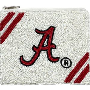 Accessoire de mode occidental de haute qualité fabriqué à la main pochette perlée de Cowboy rouge Mini porte-monnaie avec fermeture à glissière matériel de toile - Product Image 5