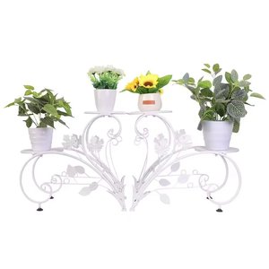 Support de plante en métal au design élégant Support de pot de fleur de haute qualité fini noir pour la décoration intérieure et extérieure - Product Image 4