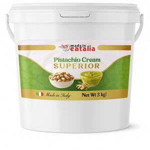Fournisseur direct Meilleure qualité de crème de pistache 45% 1Kg Seau Prix usine Tartinade sucrée Vente chaude pour Dessert Boulangerie Pâtisseries - Product Image 2