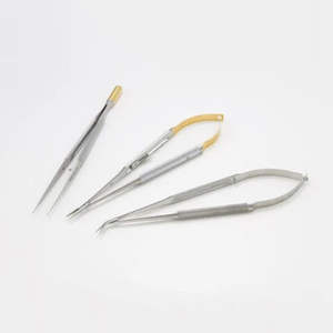 Instrumental Médico Castroviejo, Portaagujas de Acero Inoxidable, Tijeras, Pinzas, Juego Micro, Recubrimiento Cerámico, Cirugía Oftálmica MOL - Product Image 1