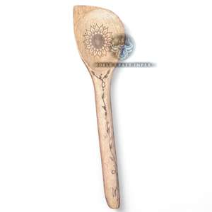 World Craft Impex Ustensile de cuisine rustique sculpté à la main Personnalisé Écologique Décoratif Artisanal À Long Manche En Bois Partie - Product Image 2