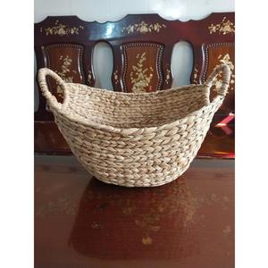 Jacinto de agua ecológico personalizado multifunción clásico rectángulo diseño ovalado cajas de almacenamiento contenedores de almacenamiento sostenible - Product Image 4