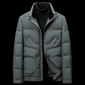 Top Notch 100% Veste D'hiver En Coton Hommes En Gros Veste À Fermeture Éclair Imperméable OEM Tendance Fabricant De Veste Puffer - Product Image 3