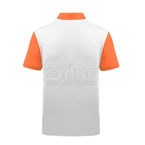 Hombres de alta calidad para camisetas Algodón transpirable Fibra de bambú Punto Diseño sólido Cuello alto Secado rápido Manga corta Venta - Product Image 2