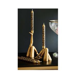 Bougeoir en bois marron hôtels et restaurant décoration de table bougeoirs de luxe fête de mariage éclaircissant - Product Image 2