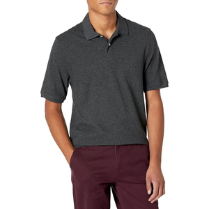 Camiseta de Golf de Manga Corta para Hombre, Personalizada con Logotipo Frontal, de Alta Calidad, Corte Regular, 100% Algodón, Tejido de Punto Sólido, Transpirable, 200g, OEM ODM - Product Image 5