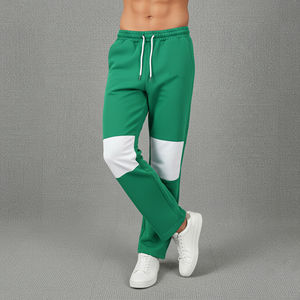 Pantalons pour hommes en coton 100% de qualité supérieure, coupe ample décontractée, logo personnalisé imprimé à l'écran en deux couleurs, streetwear, vente en gros - Product Image 4