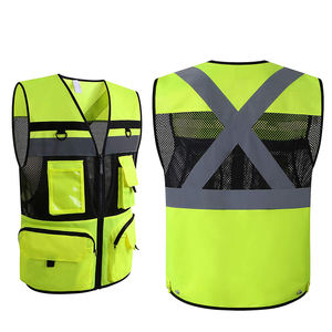 Chaleco de Seguridad Reflectante de Alta Visibilidad Unisex, Transpirable, Certificado EN, Construcción de Algodón, Logotipo de Ingeniero, Impermeable, con Franja de Advertencia - Product Image 3