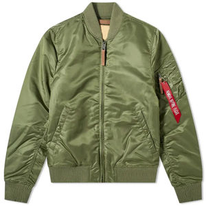 Blouson aviateur zippé en cuir de mouton matelassé à la mode pour hommes Long Streetwear Crop avec sublimation sur la taille - Product Image 3