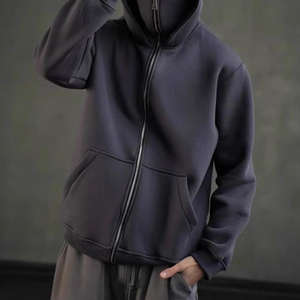 Sudadera con Capucha Personalizada para Hombre, Estilo Urbano, con Lavado Desgastado, Parches Bordados y Hombros Caídos, para Otoño - Product Image 6