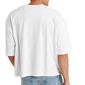 Camisetas de hombre estilo streetwear, corte holgado y extragrande, 230GSM, con logo personalizado, tallas grandes, hombros caídos, ajuste holgado. - Product Image 6