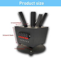 Système de tir 12 Rotation Cue Channel point tir feux d'artifice système d'allumage machine rotative pour glace pyro