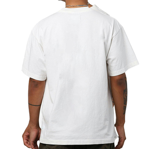 2025 Nueva camiseta en blanco de tela de moda camiseta de gran tamaño Boxy Fit camiseta con logotipo personalizado para hombres - Product Image 5