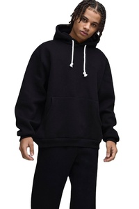 ชุดวอร์มแบบโอเวอร์ไซส์ แขนเสื้อแบบดรอปโชลเดอร์ คุณภาพสูง ผ้าฝ้าย 100% เสื้อฮู้ดแบบสวมหัว ไม่มีลาย สไตล์ลำลอง ชุดวอร์มฤดูหนาวสำหรับผู้ชาย - Product Image 3