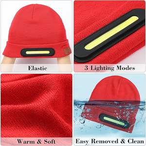 Nouveau design de 2025 gros bonnet unisexe chaud et léger avec les cadeaux légers - Product Image 3