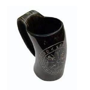 Nouveauté tasses en corne de vache de buffle faites à la main tasses Viking en corne de buffle finie naturelle pour boire de la bière - Product Image 4