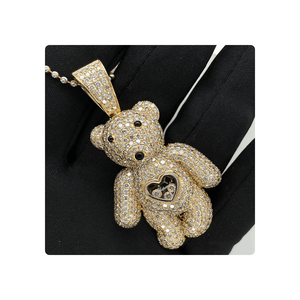 Bijoux de mode Cartoon Style Lab Cvd Diamant Pendentif 14kt Or Jaune Avec Vs Si Diamant Pureté à Vendre de l'Inde - Product Image 2