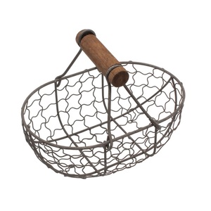 Cesta de almacenamiento de alambre de Metal de alta calidad para frutas, verduras, huevos, lavandería para el hogar, cocina y dormitorio, ropa - Product Image 1