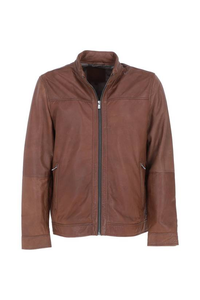 Chaqueta de Cuero de Invierno con Cremallera Completa Personalizada para Hombre, Estilo Urbano, Transpirable y Ecológica - Product Image 2
