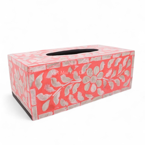 Caja de Pañuelos de Nácar, Soporte Decorativo con Incrustaciones de Concha Hecho a Mano para Decoración del Hogar de Primera Calidad - Product Image 2