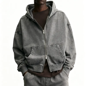 Sudadera de Invierno para Hombre, de Alta Calidad, con Logotipo Personalizado, 100% Algodón, Felpa Gruesa, Secado Rápido, Corte Regular, Unisex, Tallas Grandes - Product Image 1