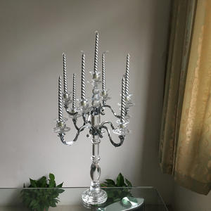 Support de bougies en cristal à 9 lumières de style européen, idéal pour Noël, mariages, décoration intérieure, dîners romantiques aux chandelles, fait main, vente en gros - Product Image 2