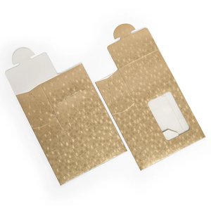 Cajas de Dulces de Papel Metálico con Ventana, Reciclables, con Relieve Artístico - Product Image 3