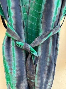 100% pura seda Tie-Dye Kimono bata larga ropa de dormir para mujer verano/primavera regalo para ella - Product Image 3