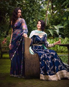 EL ÚLTIMO DISEÑADOR NUEVO VESTIDO DE FIESTA VESTIDO DE TRABAJO PESADO CON GEORGETTE WORK DUPATTA - Product Image 3