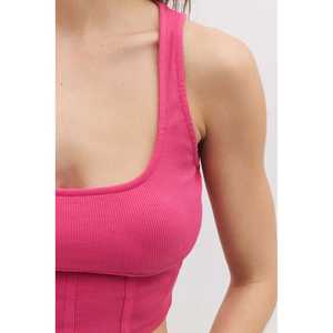 Camiseta Interior con Tirantes Gruesos y Detalle de Corsé - Product Image 4