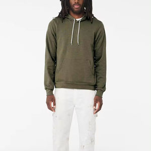 Nouveaux sweats à capuche Bella Canvas en polaire 100% coton, pull à capuche personnalisé avec logo brodé, impression numérique d'hiver, unisexe - Product Image 1