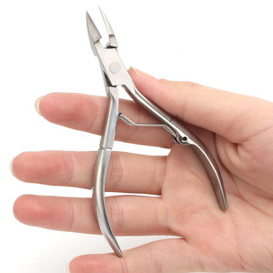 Pinzas para cutículas rectas de metal con logotipo personalizado 2025 para uñas y dedos encarnados - Product Image 4