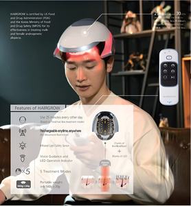 ผมร่วงป้องกันการเจริญเติบโตของเส้นผมด้วยไฟ LED และการฉายรังสีเลเซอร์ - Product Image 1