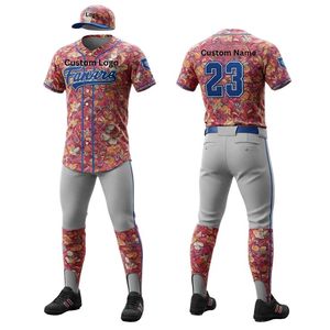 Custom Team Name <b>Baseball</b> Uniform Anti-Bacterial 100% Polyester Best Selling Custom Design Best Quality Sports Wear <b>Baseball</b> Set - Product Image 5