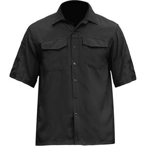 Camisa de vestir sólida de manga larga de corte regular para hombre para negocios al aire libre informal de manga corta de secado rápido transpirable y cómoda - Product Image 2