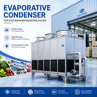 Unité de condenseur évaporatif métallique intégrée avec pompe pour système de refroidissement industriel, conception modulaire, haute productivité