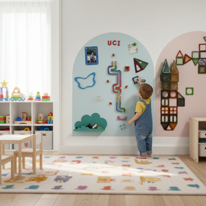 Adesivi <span class=keywords><strong>Murali</strong></span> Magnetici a Forma di Arco Riutilizzabili Uni-Felt, Decorazioni Rimovibili <span class=keywords><strong>per</strong></span> Camere dei Bambini - Product Image 1