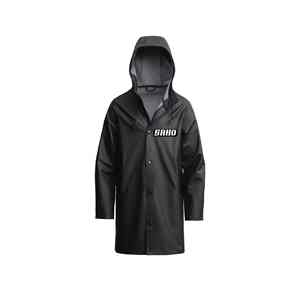 Veste de pluie GAA durable avec ourlet élastique à capuche et col haut et tissu à séchage rapide pour le jeu en plein air OEM quantité minimale de commande Pakistan - Product Image 6